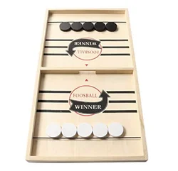 Large Sling Puck Game Foosball Winner Board Game Wooden Hockey Table Game