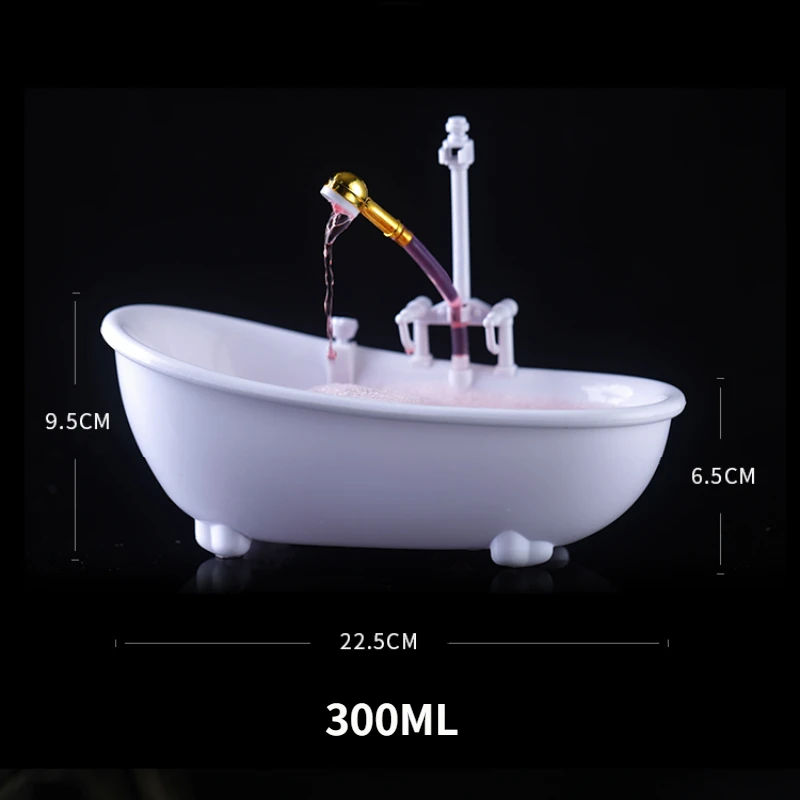Unique Shape Irregular White Bathtub Shaped Cocktail Glasses Wine Glass for bar restaurant with battery