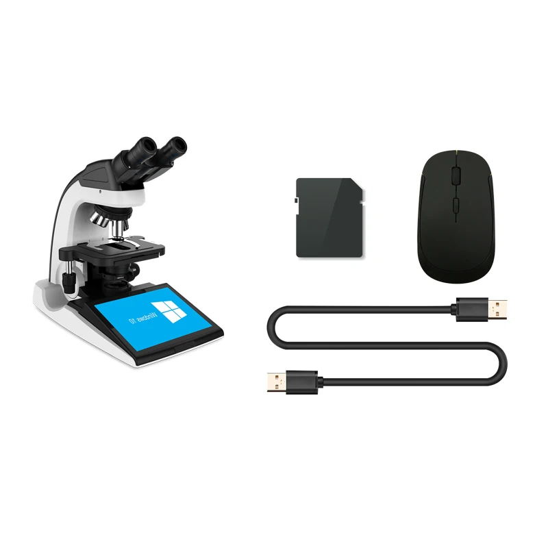 All in one super tablet digital  video computer  microscope with camera screen  analysis microscope