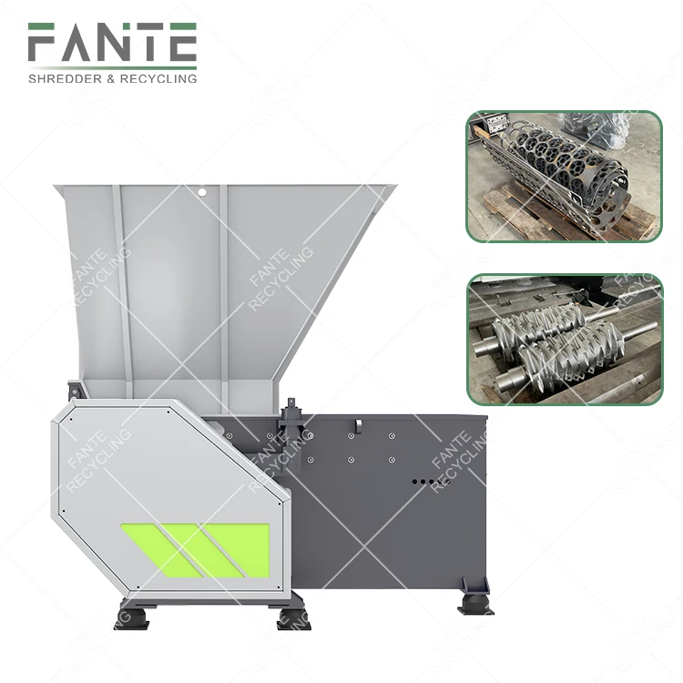Good Sale Recycling Manufacturer Waste Single Shaft Shredder Machine Plastic
