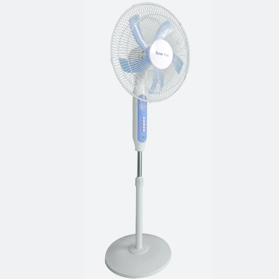 solar fans air-flow household basement high duty cold floor China DC power indoor pedestal motor cheap 16inch stand solar fans