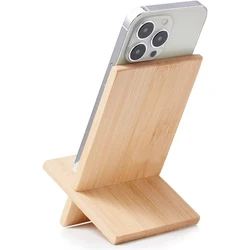 Cell Phone Stand for Desk with Charging Hole, Removable Wooden Phone Holder Tablet Stand Wood Desktop Dock Cradle
