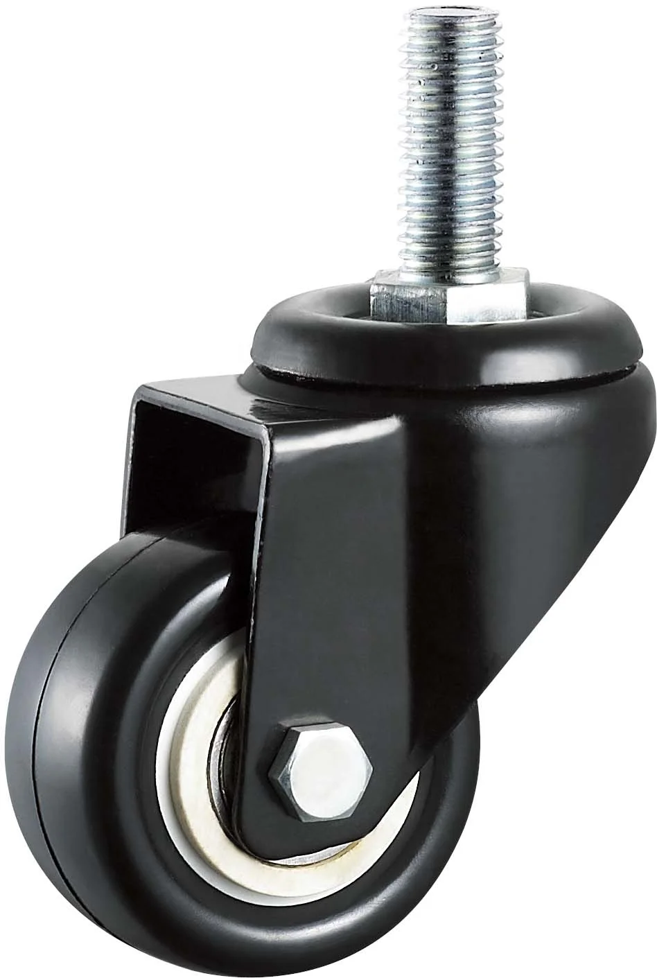 1,5 дюймов 38 мм Фиксатор сверхпрочный черный офисный стул поворотный полиуретановый ПВХ резиновый колесик