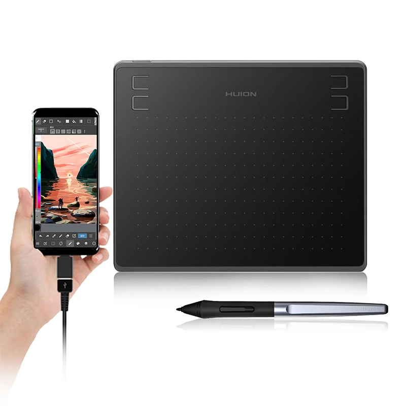 Huion HS64 5080LPI 6*4 дюймов оригинальный рукописный ввод tablet цифровой графический планшет для рисования/планшет со стилусом