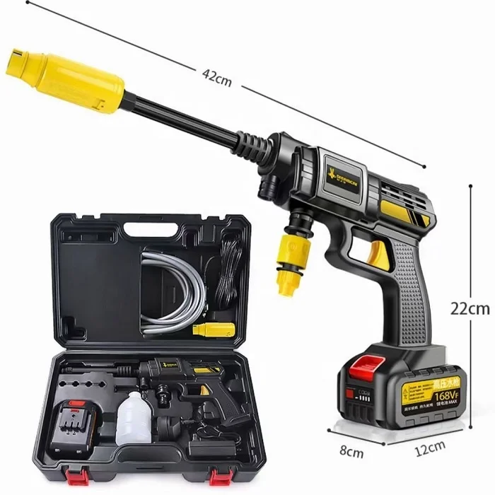 Cordless Portable High Pressure Electric Car Washer Gun With 24V Rechargeable Battery Power Car Wash Foam Gun