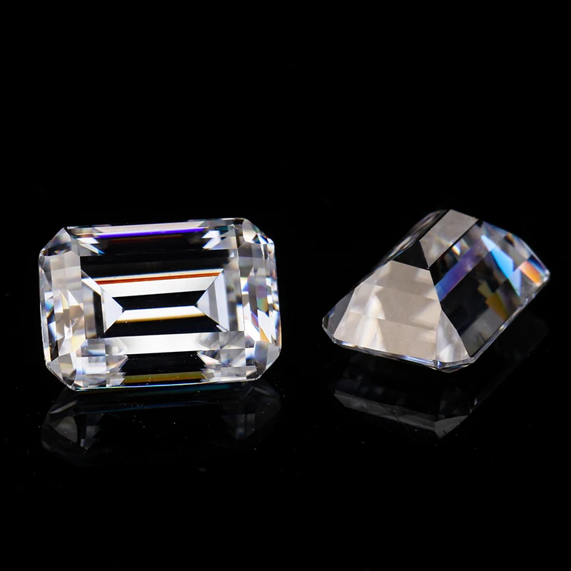  Чистый белый Муассанит от Starsgem DEF изумрудная