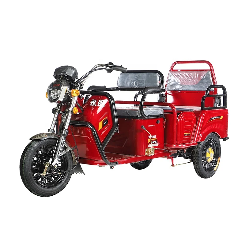 500w open cabin three wheel motorcycle electric mini tuktuk