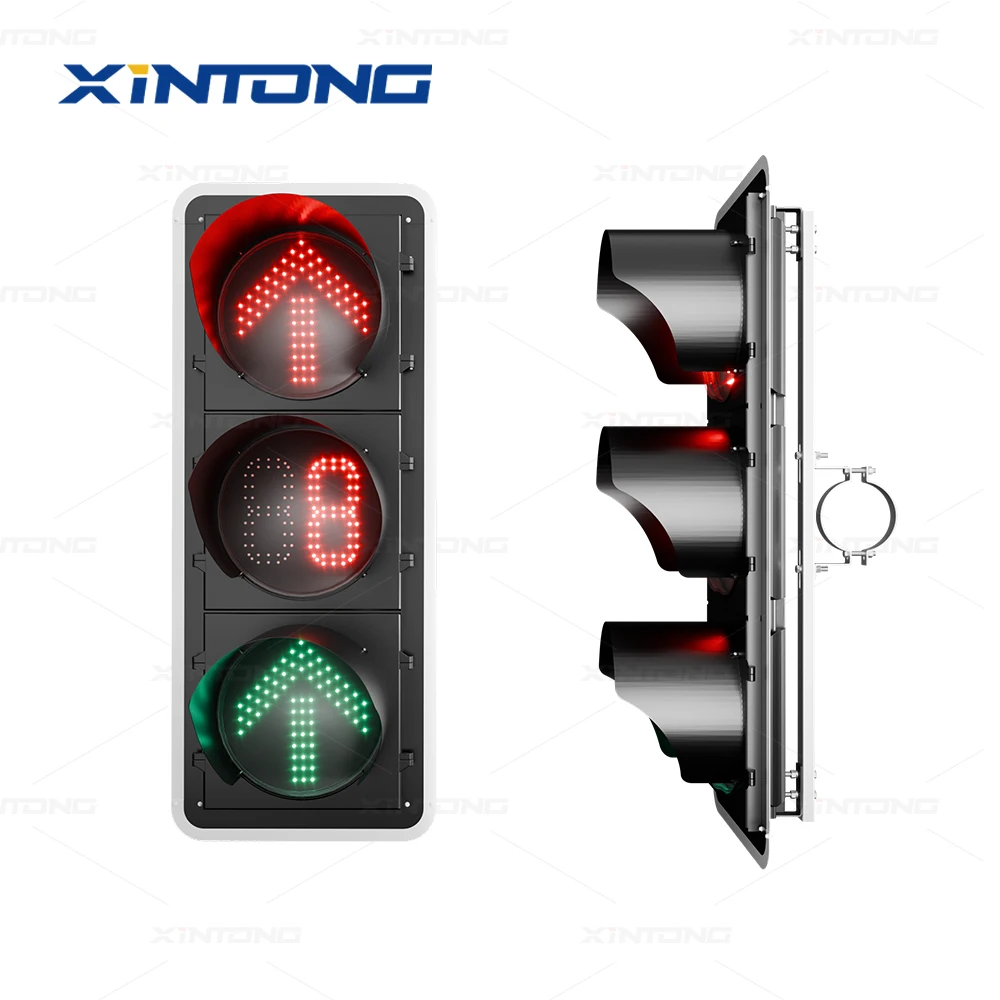 XINTONG Light Safety Traffic The Philippines City Portable Led Countdown Timer Signal Three Color 100mm CE Certificate