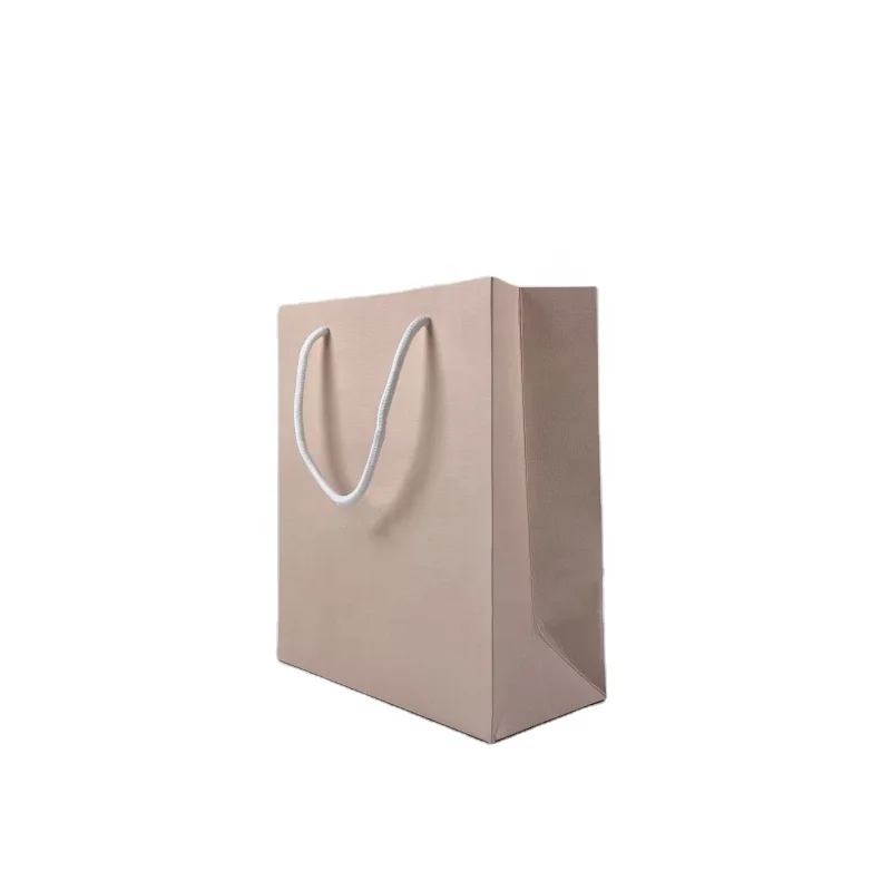 Customize Your Logo High End Boutique Wedding Thankful Jewelry Small Pink Shopping Gift Paper Bag