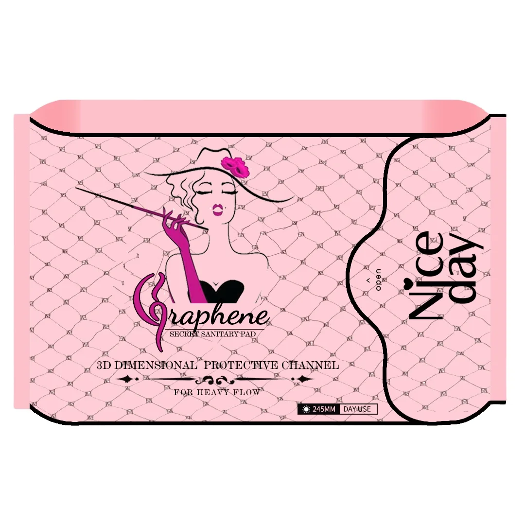 Одноразовые менструальные прокладки для женщин, безопасные для кожи, инфракрасная нано-серебристая графеновая гигиеническая прокладка, горячая Распродажа на Alibaba