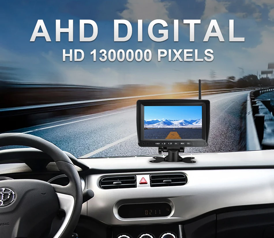 Newest AHD Main Board 7/9 Inch Digital LCD Car Monitor for Truck and Bus