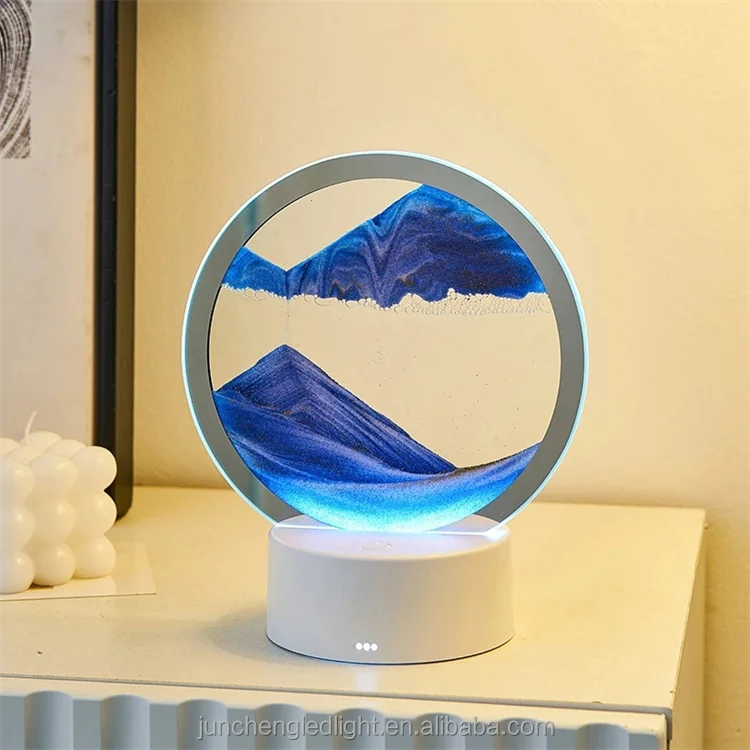 Luce de navidade Art Quicksand Painting Sandscape Led Night Light