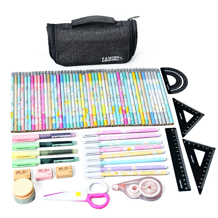 Вместительный холщовый пенал с ручкой