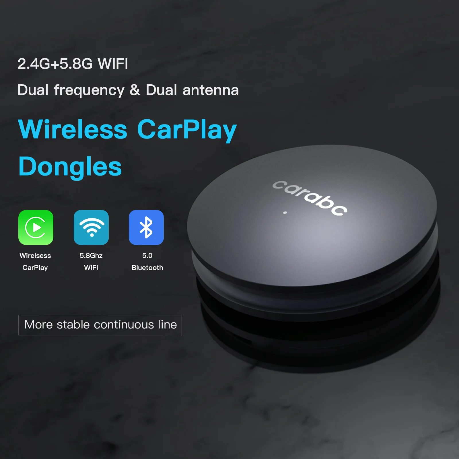 CARABC Wireless Carplay Android Auto Adapter Dongle For Oem Factory Wired Android Auto Cars Adapter Wired To Wireless Android