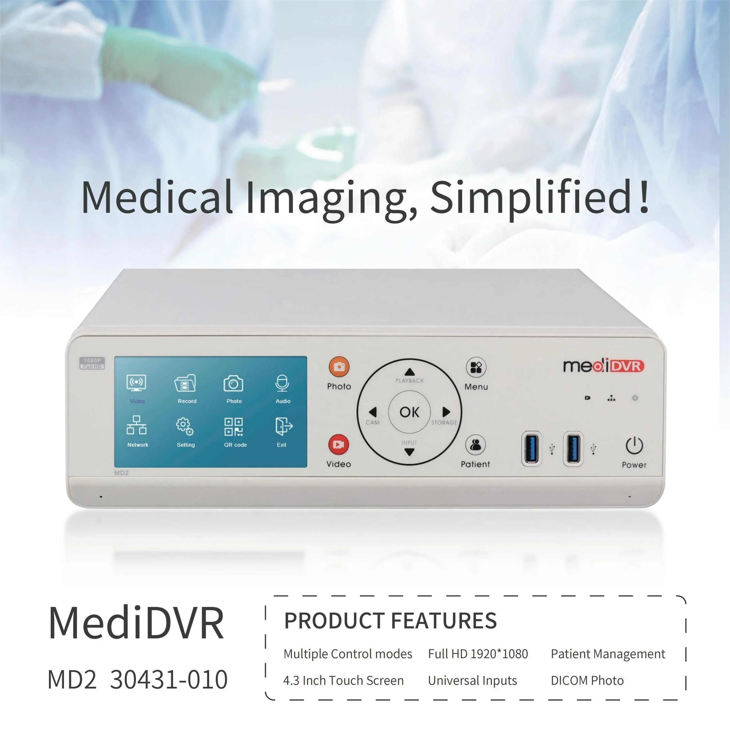HD Endoscopy Imaging Recorder Surgical Microscope Video Recorder for Ultrasound Machine