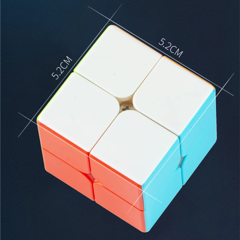 Magic-Cube Colorful Stickerless Speed 2X2 Cube Anti-stress 2X2X2 Learning&Educational Puzzle Cubes Toys