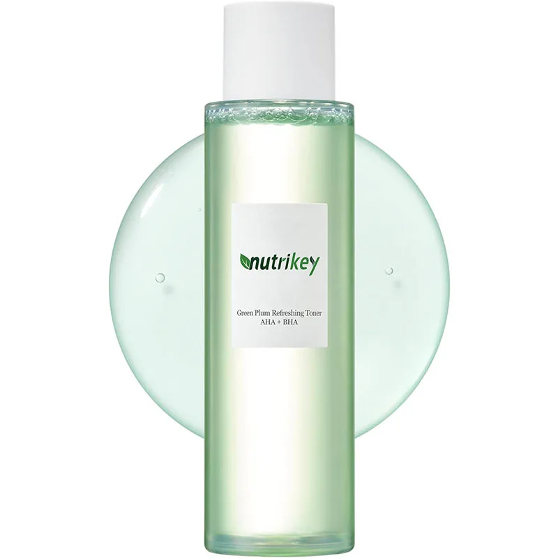 Green Plum & AHA BHA Toner Refreshing Facial Essence Moisturizer Mild Exfoliating Salicylic Acid Facial Toner for Adult