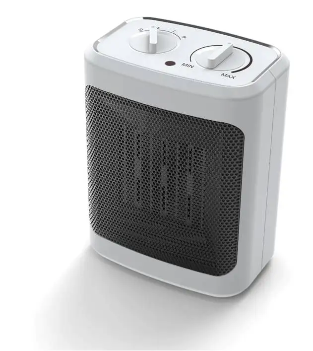 Direct Heating White Rounded Corners 1800w European Patent Mini Size PTC Ceramic Elements Electric Plug in Fan Heaters