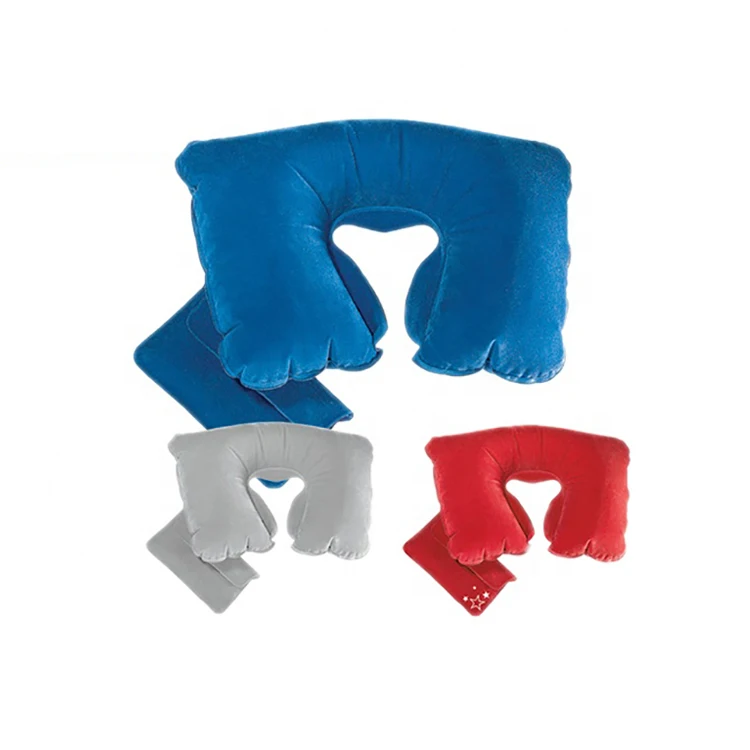 Portable Foldable Air Filling Travel U-shaped Inflatable Neck Travel Pillow Self Inflating Pillow