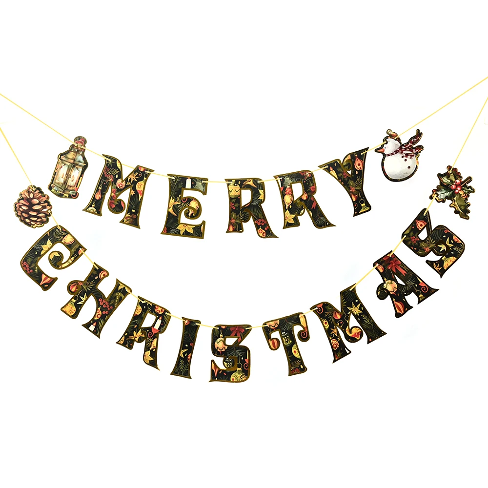 Home Office Christmas Wall Hanging Decorations Merry Christmas Decorations Banner For Indoor Outdoor Xmas Holiday Party