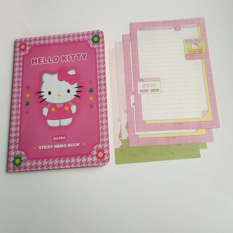 Kawaii Sanrio Convenience Note Book Anime Hello Kitty My Melody Kuromi Cinnamoroll Cute Paste Notepad Student Stationery Gifts