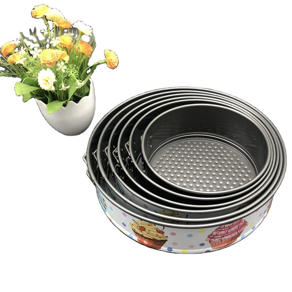 
2018 Hot -sale Products Color Decals Carbon Steel Non-stick 7/8/9/10/11inch Spring form Set 