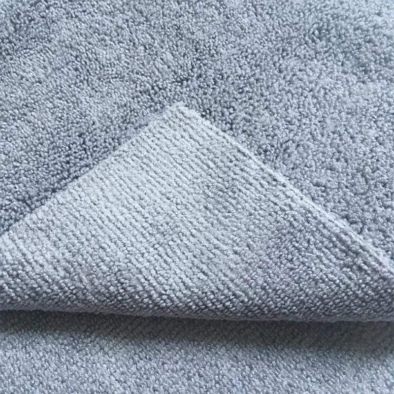 Super absorbent 400gsm edgeless microfiber cleaning cloth long and short pile microfiber towel auto detailing for car Dish Use