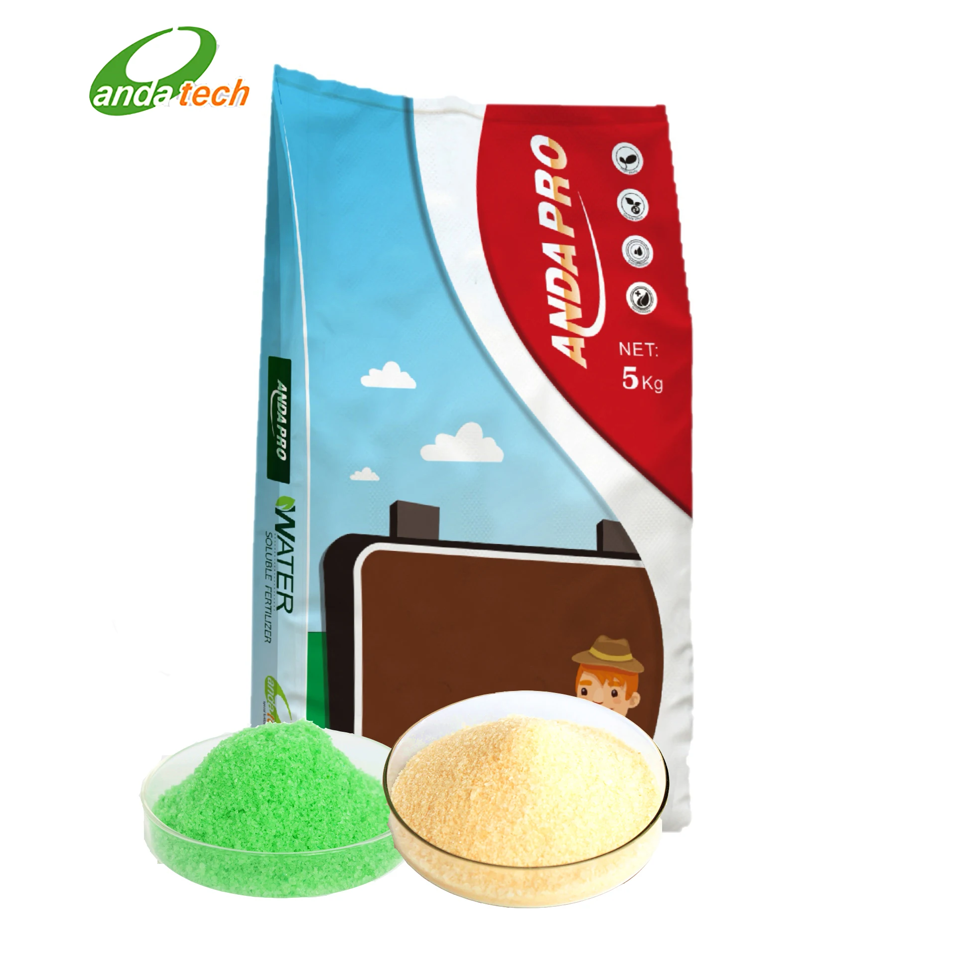 Fertilizer 18-06-18 NPK Fertilizer Water Soluble Agro Chemicals Fertilizer For  WaterMelon