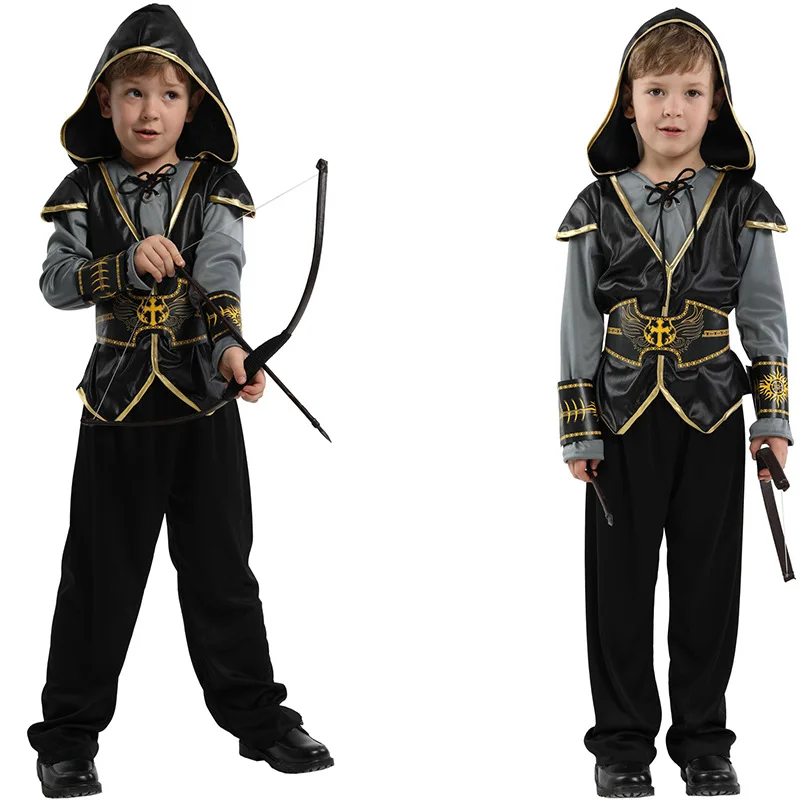 Kids costume Halloween Carnival party hooded shooter costume