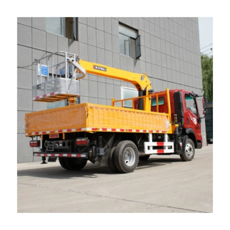 23M Hydraulic Truck Mounted Aerial Expansion Channel Ladder And Bucket Aerial Work Platform Truck Factory Price