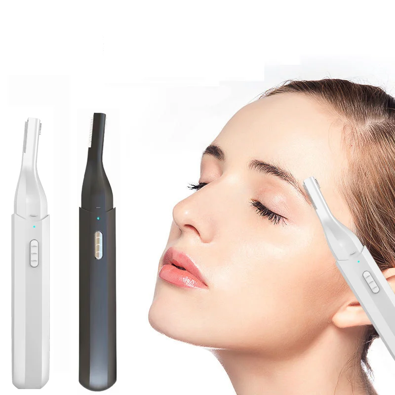 Перезаряжаемый электрический триммер для бровей 2 в 1 2023 лидер продаж портативный мини-usb женщин зарядка ручка тримбровей