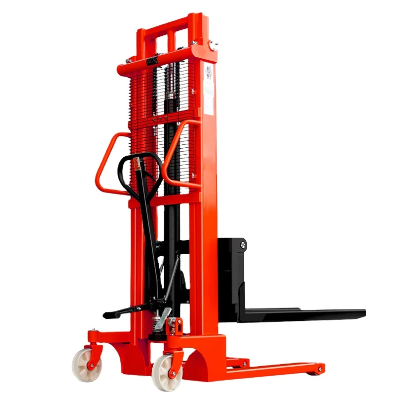 High quality c steel lifting height 1.6m 2m 3m manual hydraulic stacker