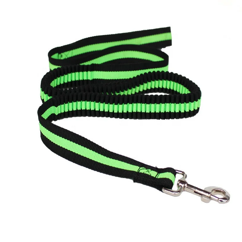 hands free Flexible nylon elastic Shock absorbing pet dog bungee leash for running