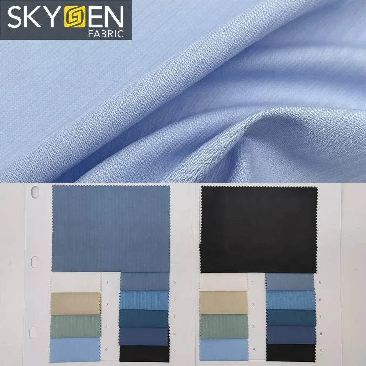 Skygen Dobby рубашка 35% бамбуковая 62% полиэфирная 3% спандекс тканая Бамбуковая ткань из вискоза