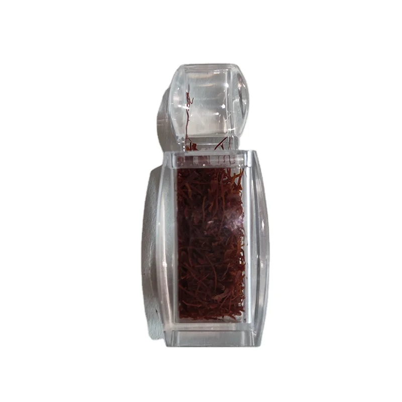 1g  saffron holder small clear plastic saffron bottle