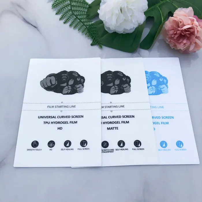 Flexible hydrogel film hydrogel film protective screen mobile phone screen protector tpu hydrogel film