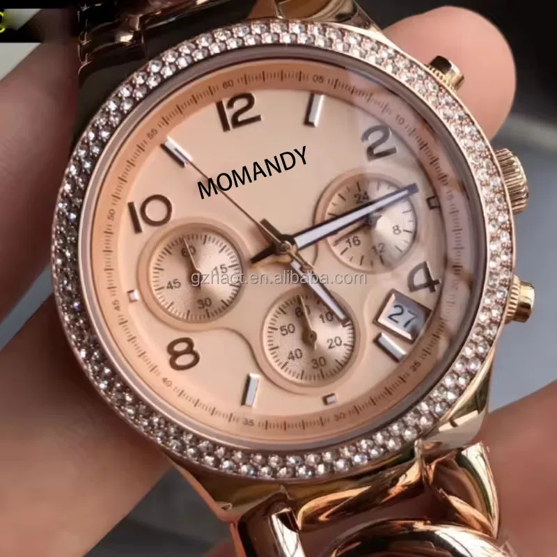 Женские часы с хронографом и ионным покрытием Jam Tangan Wanita M * K3247 M * K3131 M * K4263 M * K3149 M * K3222