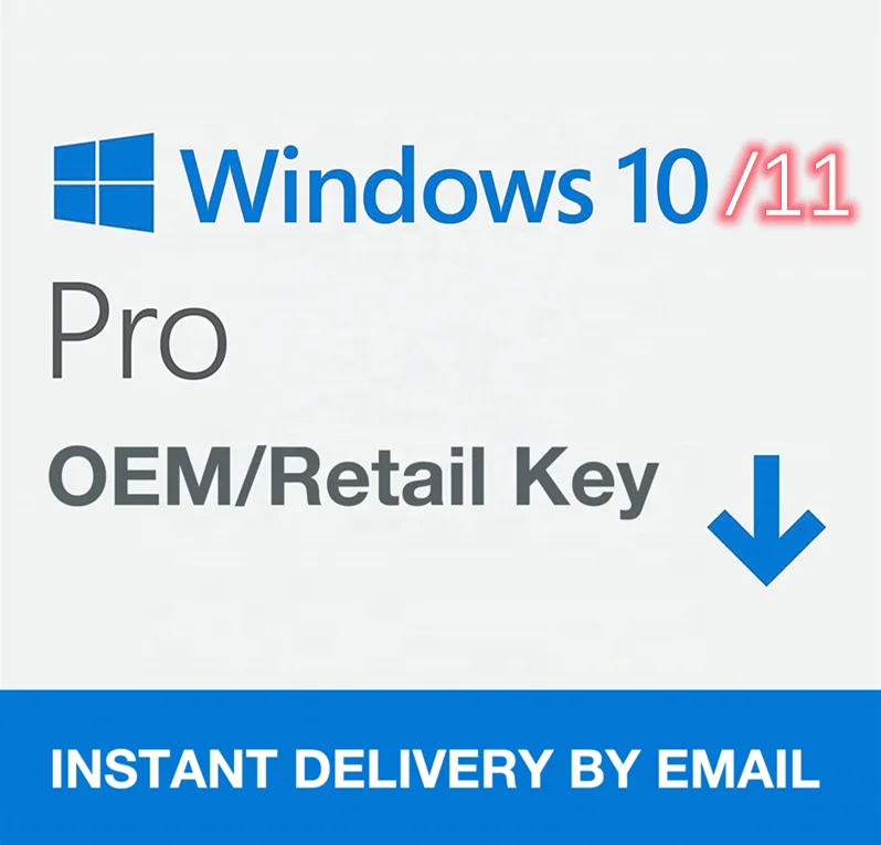 Онлайн-доставка по электронной почте 24/7 обновление Win 10/11 Home оригинальная Лицензия Pro