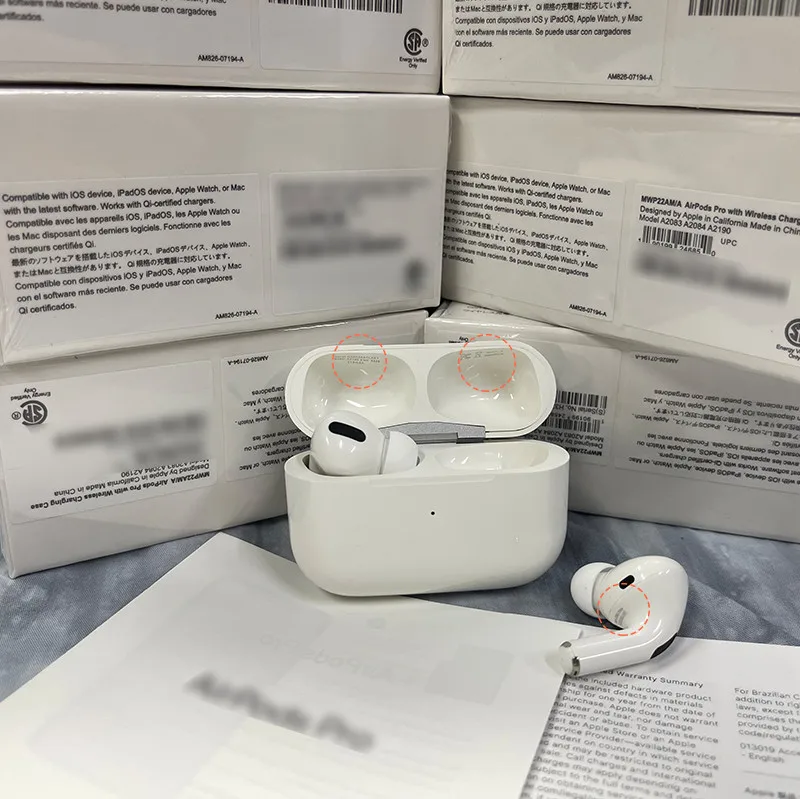 Original 1:1 Strong Bass Real Serial Number Airoha 1562A 1536u Rename Air 2 Air 3 Pods Wireless Earbuds Appl Airpode Pro