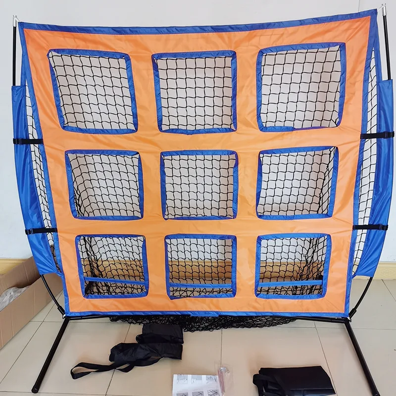 5X5 Heavy Duty Portable Softball Baseball Hitting and Throwing Practice Net with 9 Targets