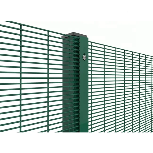 High dense iron 358 garden mesh fence anti theft fence 3510 dark green