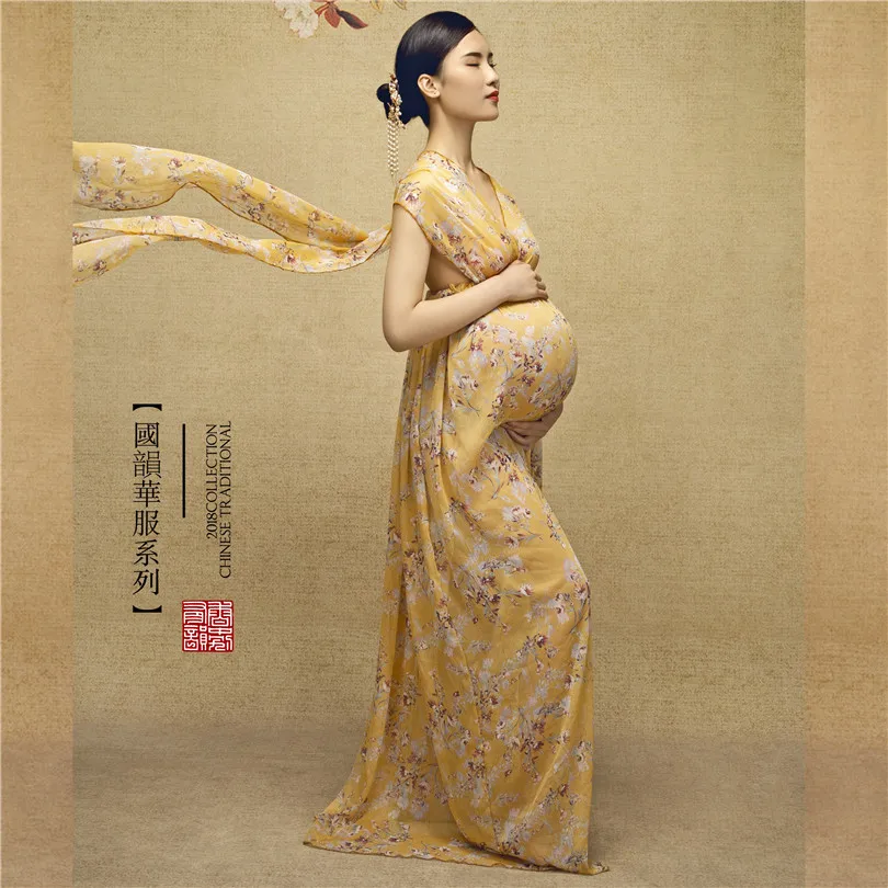 Vintage Maternity Dress For Photo Shoots Pregnancy Dress Slim Fit Maternity Clothes For Photography