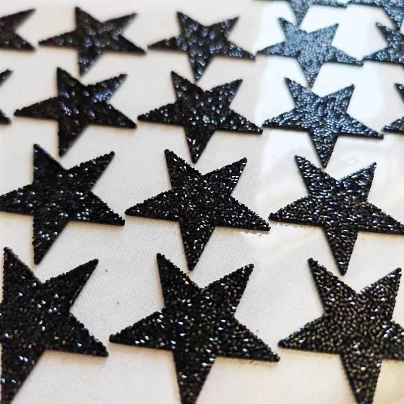 Custom Clothing Decoration Labels Hot Fix Rhinestone Motif Heat Transfer Badges for Shoes Product Sustainable Rhinestone New 12