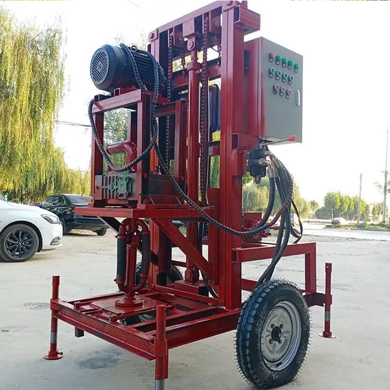 mini drilling rig machine 300m depth electric water wells portable rock drilling rig  water well drilling rig portable