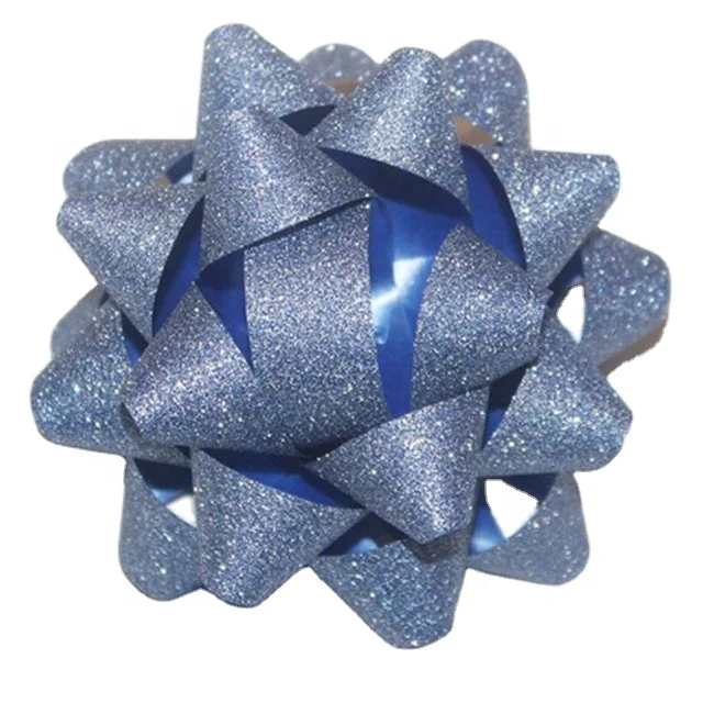 glitter star ribbon bow