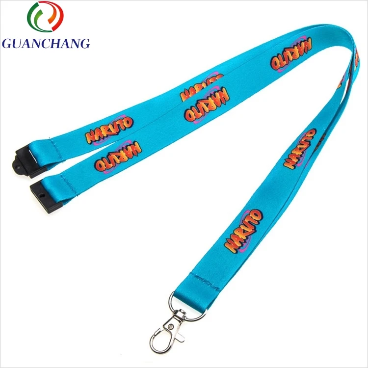 Factory Promotional Custom fashion colorful Eco friendly safety key string Event Passes Sustainable Sublimation lanyard