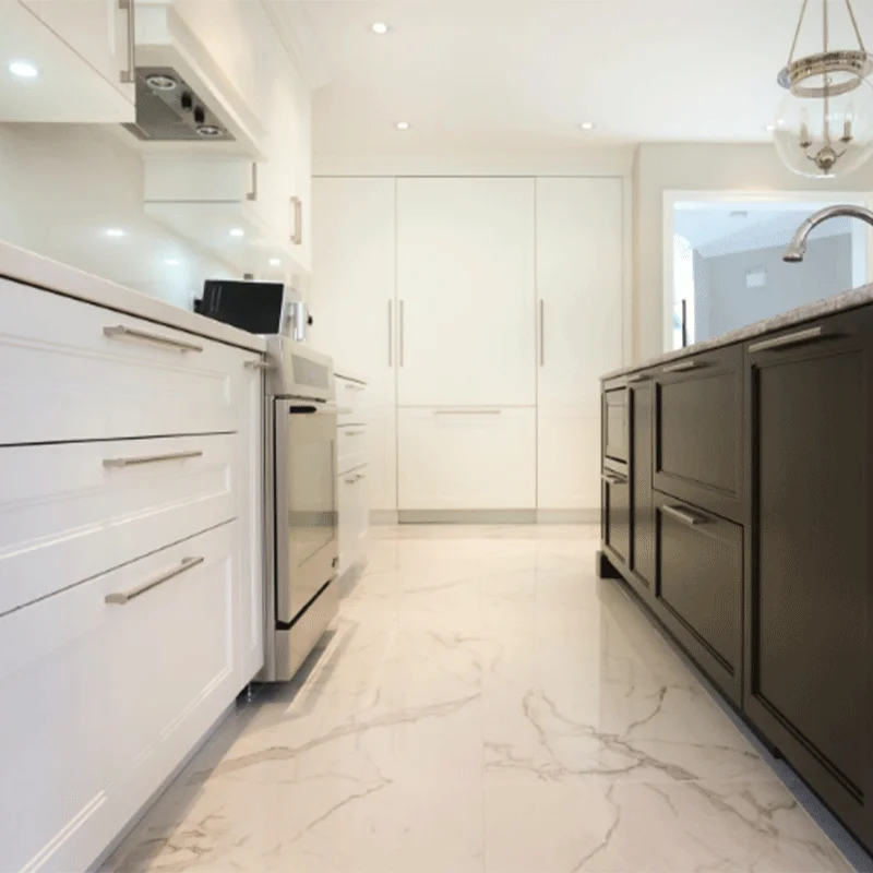 NICOCABINET Customized Mdf Lacquered White Kitchen Furniture Solid Wood Shaker Complete Set Island Kitchen Cabinets