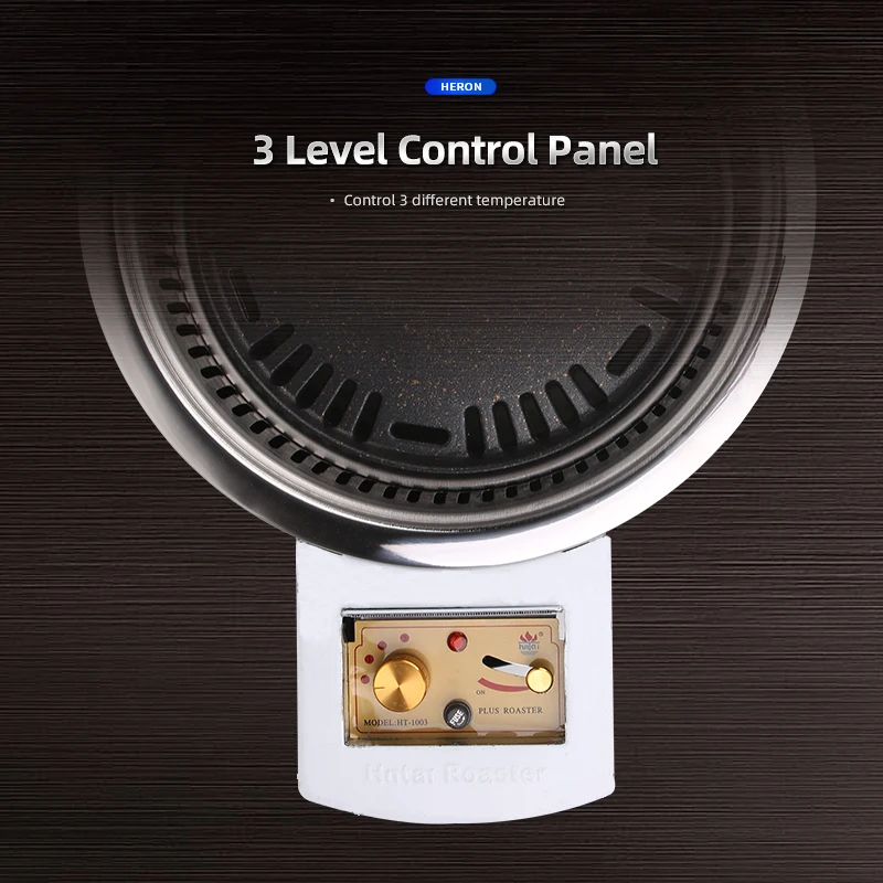 Japanese High Quality Restaurant Smokeless Stainless Steel Commercial Charcoal BBQ Grill