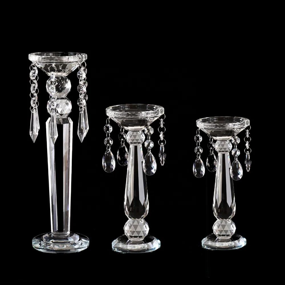 MH-Z014 single crystal candelabra crystal candle holder for home and wedding decoration