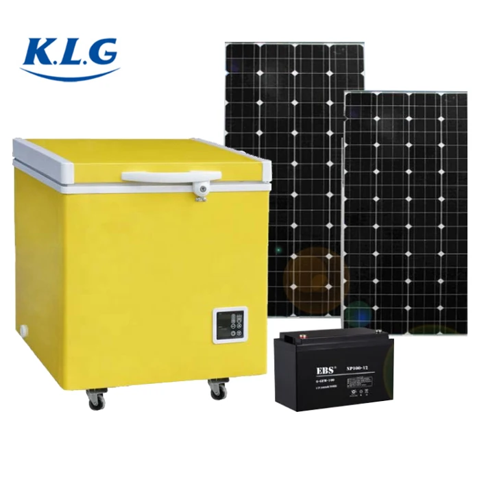 12v Solar system using with solar power panel battery controller deep chest  mini freezers